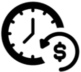 Pound and clock icon